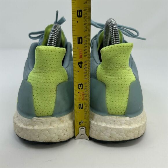 Adidas Solar Glide Running Shoes Light Blue Neon Green Size 6.5 Athletic Sneaker - Picture 9 of 13